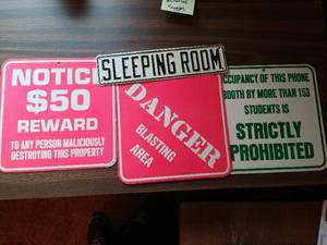 lot 194 image: Assorted Signs