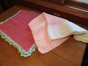 lot 228 image: Two Crocheted Baby Blankets