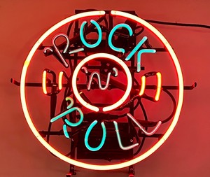 lot 7 image: Fun Neon Rock n Roll Sign