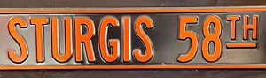 lot 62 image: Sturgis 58th Street Sign