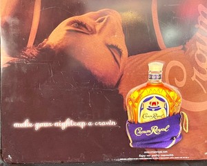 lot 59 image: Tin Crown Royal Sign