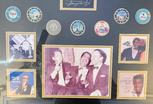 lot 38 image: Rat Pack Framed Photos and Memorabilia
