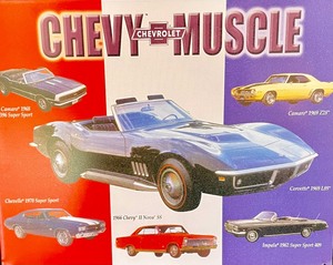 lot 43 image: Chevy Muscle Car Tin Sign