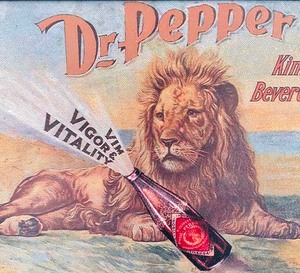 lot 41 image: Framed Dr. Pepper King of Beverages Print