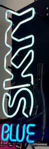 lot 46 image: Skyy Blue Neon Light