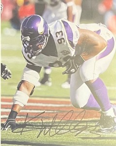 lot 82 image: Framed Autographed Photo of Minnesota Viking Kevin Williams #93 with Certificate