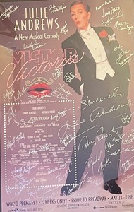 lot 88 image: Victor Victoria featuring Julie Andrews Autographed and Framed Poster