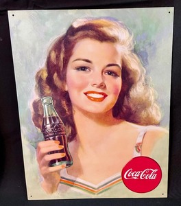 lot 108 image: Tin Coca-Cola Signs