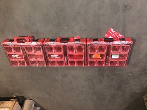lot 3 image: Milwaukee PACKOUT 11-Compartment Impact Resistant Portable Small Parts Organizer