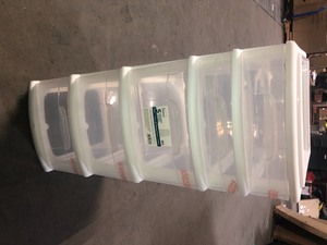 lot 7 image: HOMZ 14.25 in. x 31.68 in. White Plastic Drawer