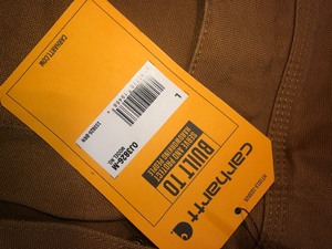 lot 8 image: Carhartt Mens Large Brown Cotton Washed Duck Bartlett Jacket