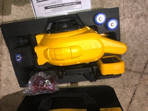 lot 36 image: DEWALT 150 ft. Red Self-Leveling Rotary Laser Level with Detector & Clamp, Wall Mount, Remote, Bag, (2) D & (1) 9-Volt battery