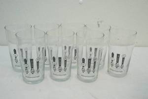 8 drinking glasses