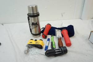 meat thermometer and tools