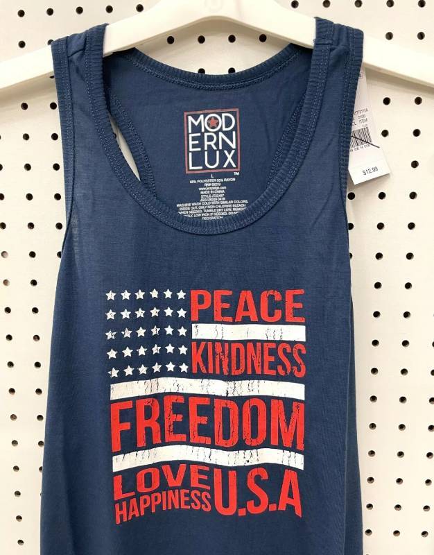 4th of July Themed Womens Tank Tops Womens Size L