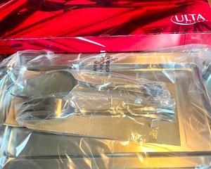ULTA Stainless Steel 3 PC SERVING SET 8x14 TRAY and Utensils