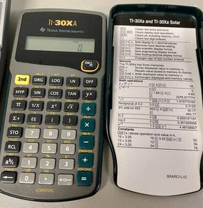 Casio Desktop and Texas Instruments TI-30XA Calculators