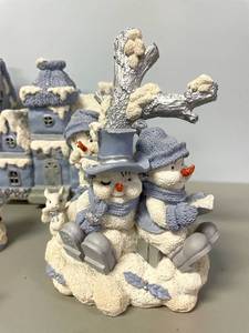 Lot of Snow Buddies Collectible Figure Buildings