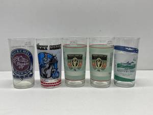 Collectible Horse Racetrack Glasses