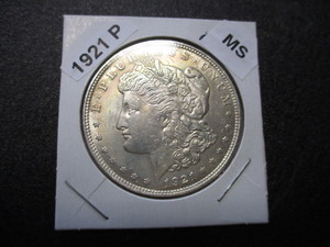 12. 1921-P (Philadelphia Mint) Morgan Silver Dollar - Original Mint Luster and Cartwheel Effect - High Grade Coin