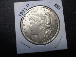 13. 1921-P (Philadelphia Mint) Morgan Silver Dollar - Original Mint Luster and Cartwheel Effect - High Grade Coin