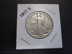 28. 1917-S (San Francisco Mint) Walking Liberty Silver Half Dollar