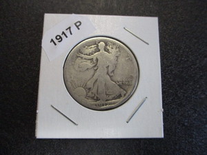 29. 1917-P (Philadelphia Mint) Walking Liberty Silver Half Dollar