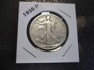 30. 1935-P (Philadelphia Mint) Walking Liberty Silver Half Dollar