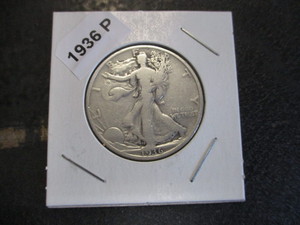 31. 1936-P (Philadelphia Mint) Walking Liberty Silver Half Dollar