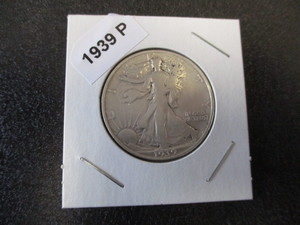 33. 1939-P (Philadelphia Mint) Walking Liberty Silver Half Dollar