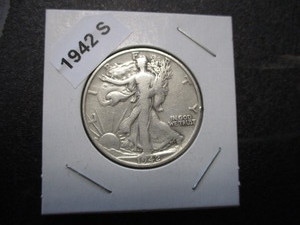 37. 1942-S (San Francisco Mint) Walking Liberty Silver Half Dollar