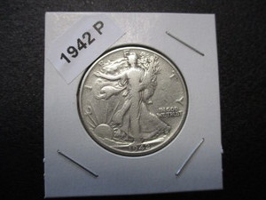 39. 1942-P (Philadelphia Mint) Walking Liberty Silver Half Dollar