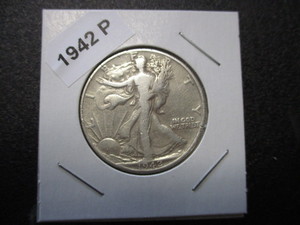 40. 1942-P (Philadelphia Mint) Walking Liberty Silver Half Dollar