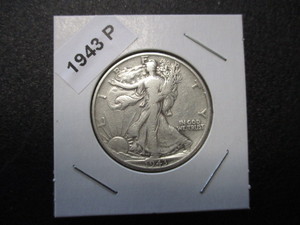 41. 1943-P (Philadelphia Mint) Walking Liberty Silver Half Dollar