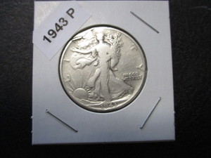 42. 1943-P (Philadelphia Mint) Walking Liberty Silver Half Dollar