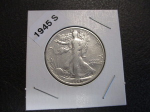 53. 1945-S (San Francisco Mint) Walking Liberty Silver Half Dollar
