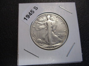 54. 1945-S (San Francisco Mint) Walking Liberty Silver Half Dollar