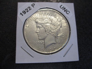 56. 1922-P (Philadelphia Mint) Peace Silver Dollar - Original Mint Luster and Cartwheel Effect - high grade coin