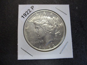 57. 1922-P (Philadelphia Mint) Peace Silver Dollar - Original Mint Luster and Cartwheel Effect - high grade coin
