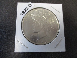 60. 1922-D (Denver Mint) - Peace Silver Dollar - Original Mint Luster and Cartwheel Effect - high grade coin