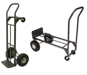 lot 28 image: 800 lb. Capacity 2-in-1 Convertible Hand Truck - Used In Retail Warehouse. FEATURES