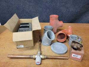 lot 267 image: B&G Reducing Valve 110192LF, Greenheck Trap Assy. 475538, Honeywell Valve AM-1 Series and Assorted Victaulic 4 Pipe Fittings