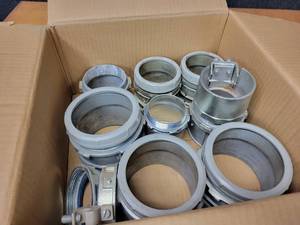 lot 276 image: Large Lot of EMT Conduit Connectors - 2.5 to 4 - See Description