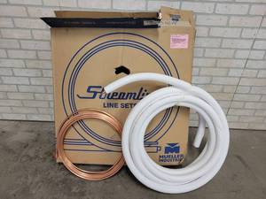 lot 282 image: 35 of MUELLER Streamline Refrigerant Copper Insulated Line - 38 Liquid Line, 58 Suction Line - 35 in each coil - Part No. 61070350