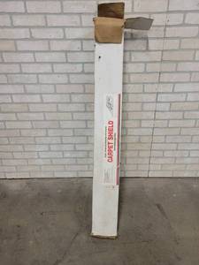 lot 285 image: Partial Roll of Carpet Shield temporary Self-Adhering Film to Protect Carpet - Roll is 48 Long x 4.25 Diameter