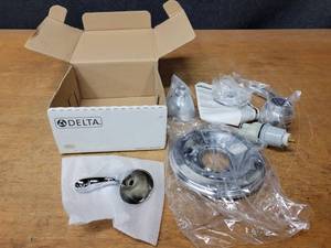 lot 292 image: Delta Monitor Series Chrome Shower Trim Kit - Part No. T13220