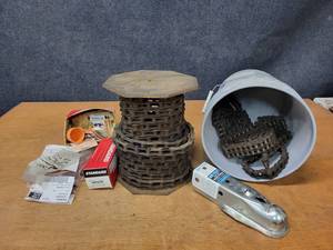 lot 297 image: Spool of A2050 Roller Chain and More - NO SHIPPING