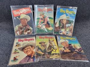 lot 191 image: (6) Vintage Roy Rogers 10 Comic Books
