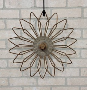 lot 412 image: Vintage Metal Wall Art - About 18 Diameter