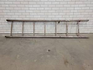 lot 425 image: Vintage Wood Ladder for Wall Decoration - Measures about 88 x 19 x 3 - NO SHIPPING
